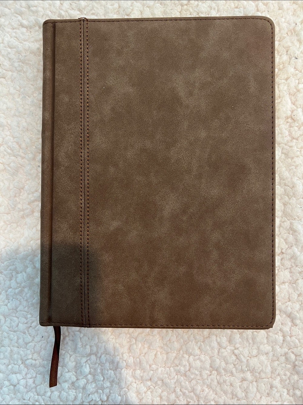 Eccolo Light Brown Traveler Notebook - 9.5” x 7.25”.  1” thick.